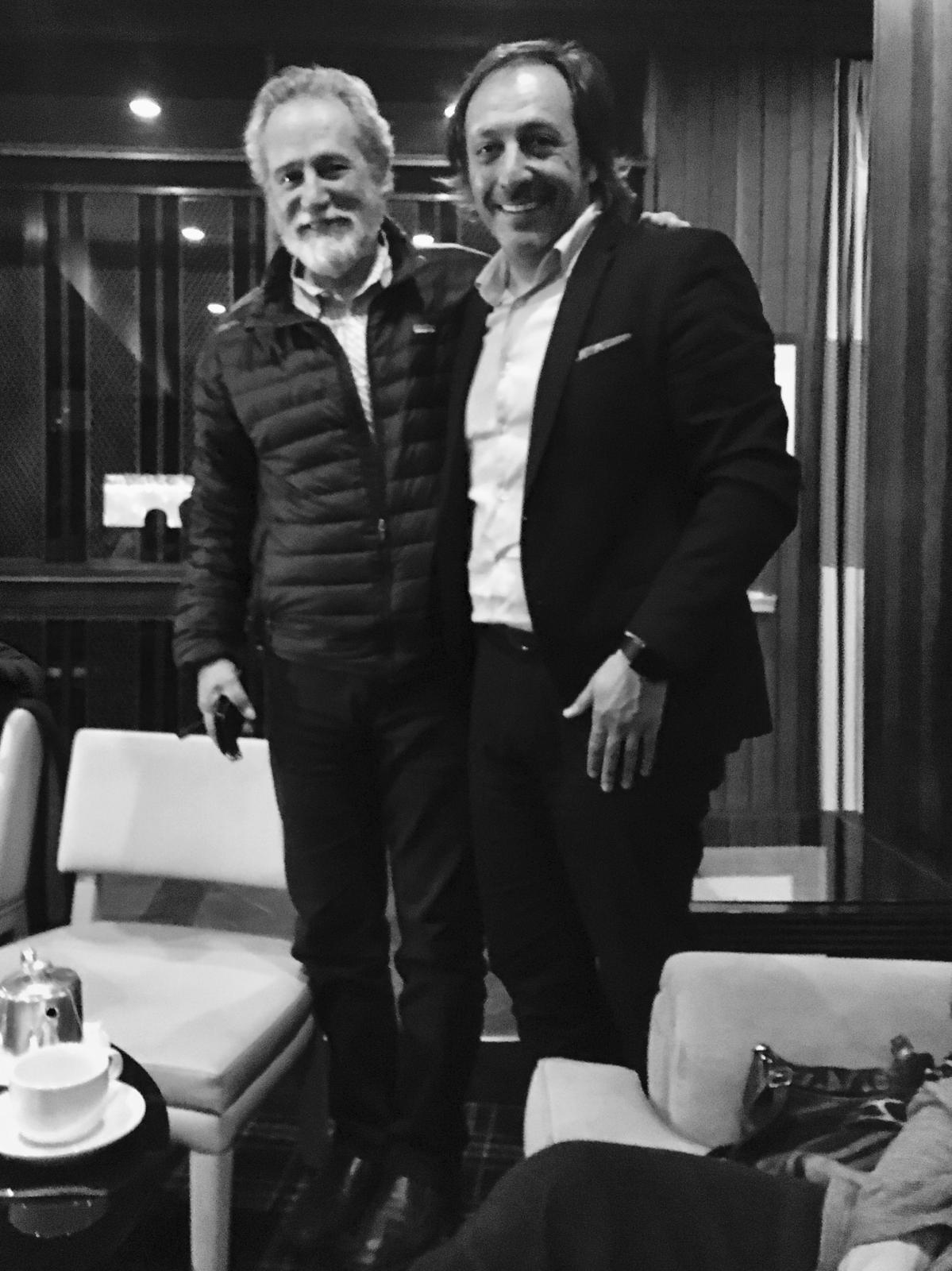 Rui Gama com colega músico