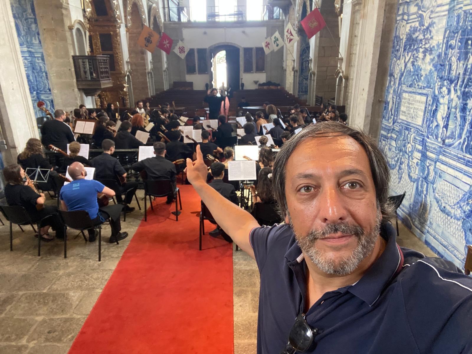 Rui Gama num concerto com orquestra